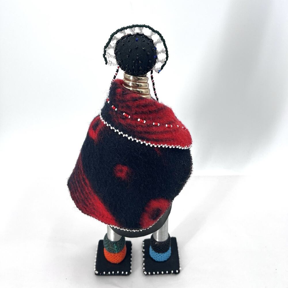 Vintage Ethnic South African - Zulu Ndebele Beaded Ceremonial Doll 16” - Picture 6 of 10